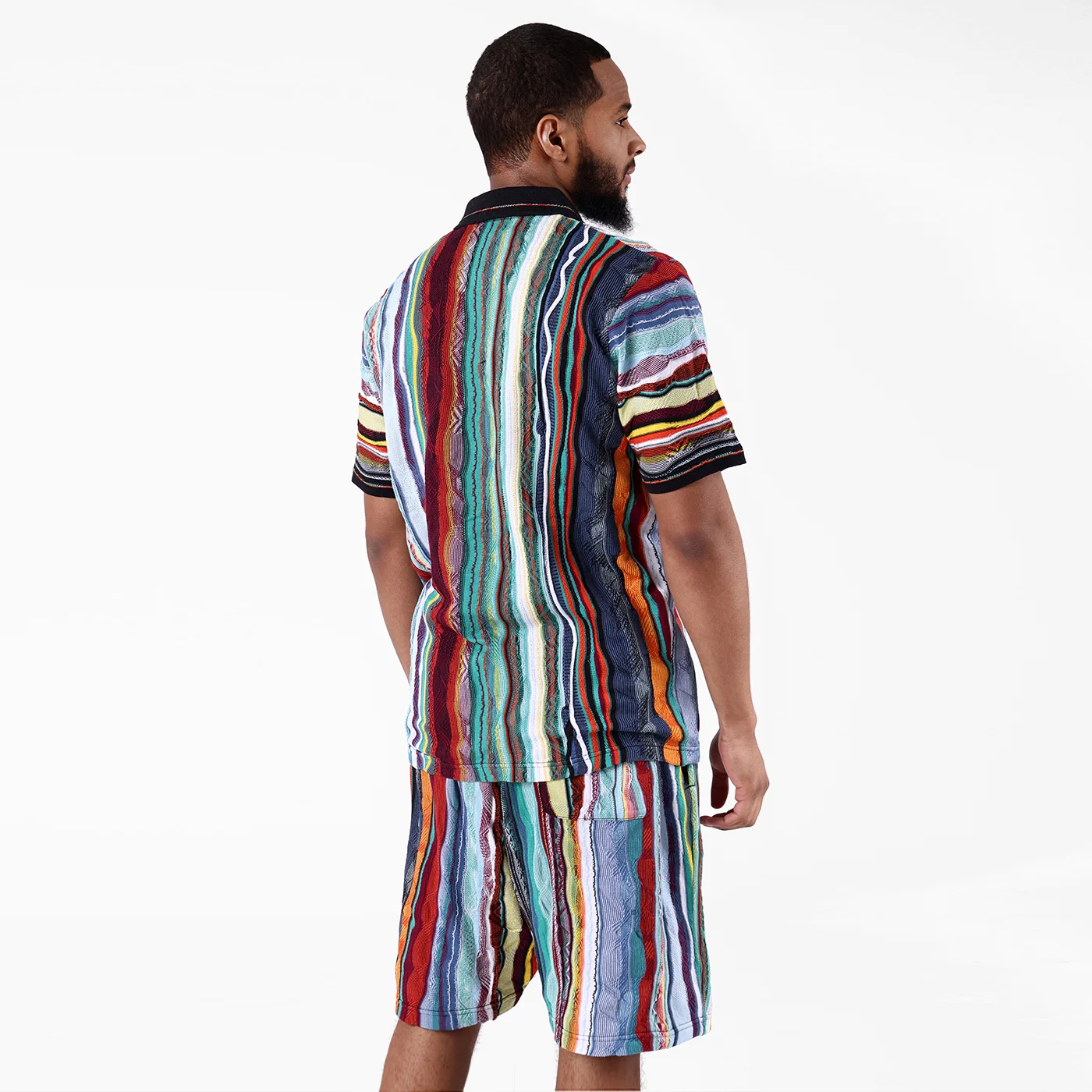 New - COOGI Light Weight Sweater Knit Polo in Jade Black - Image 4