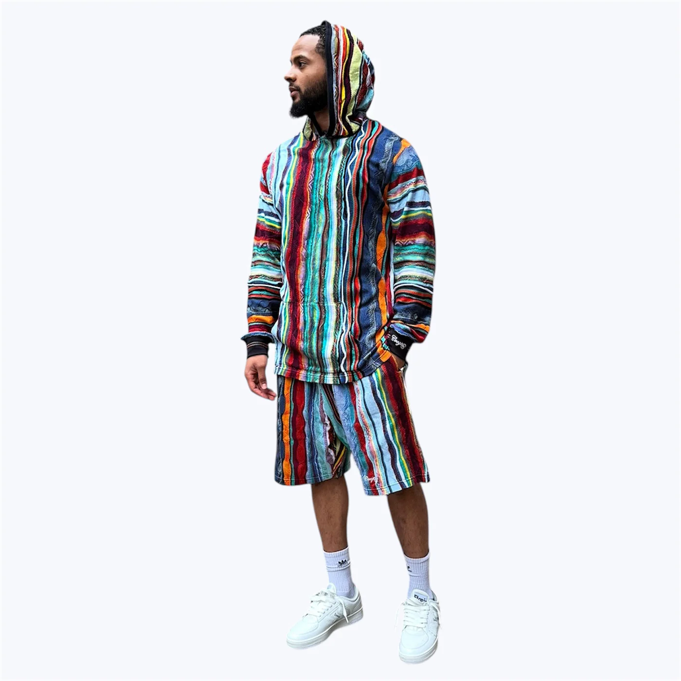 New - COOGI Light Weight Sweater Knit Shorts in Jade Black - Image 6