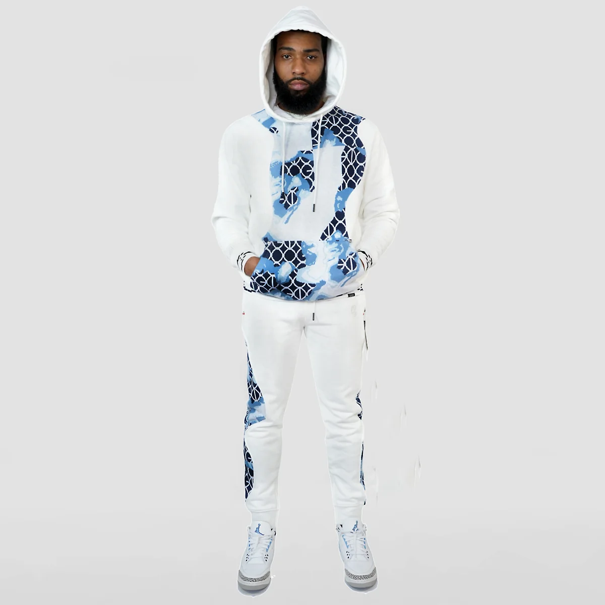 COOGI LINK (MIXED-MEDIA SWEATER PIECED) FLEECE HOODY - Image 4
