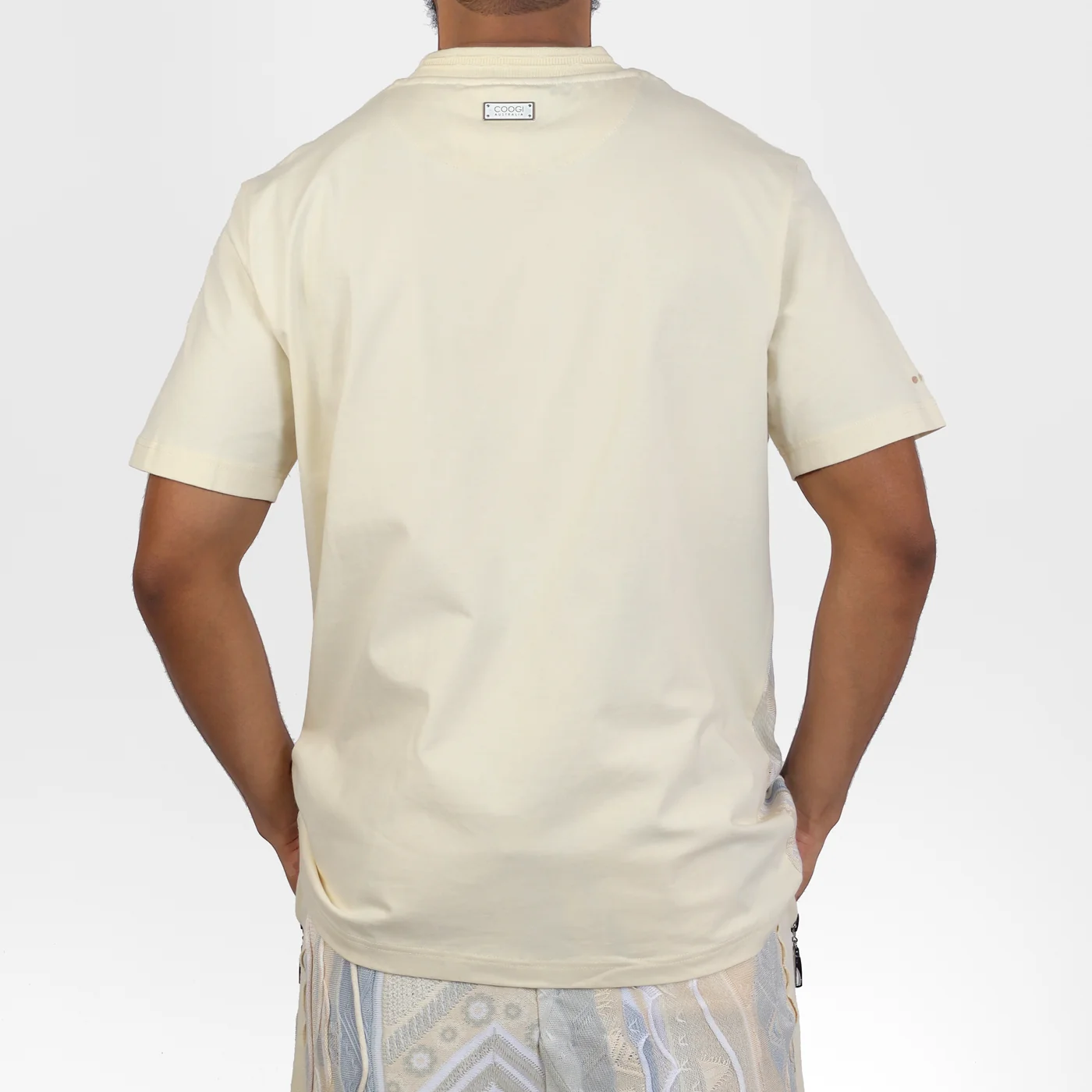 COOGI Sweater-Pieced Tee - Ivory Mist - Image 4