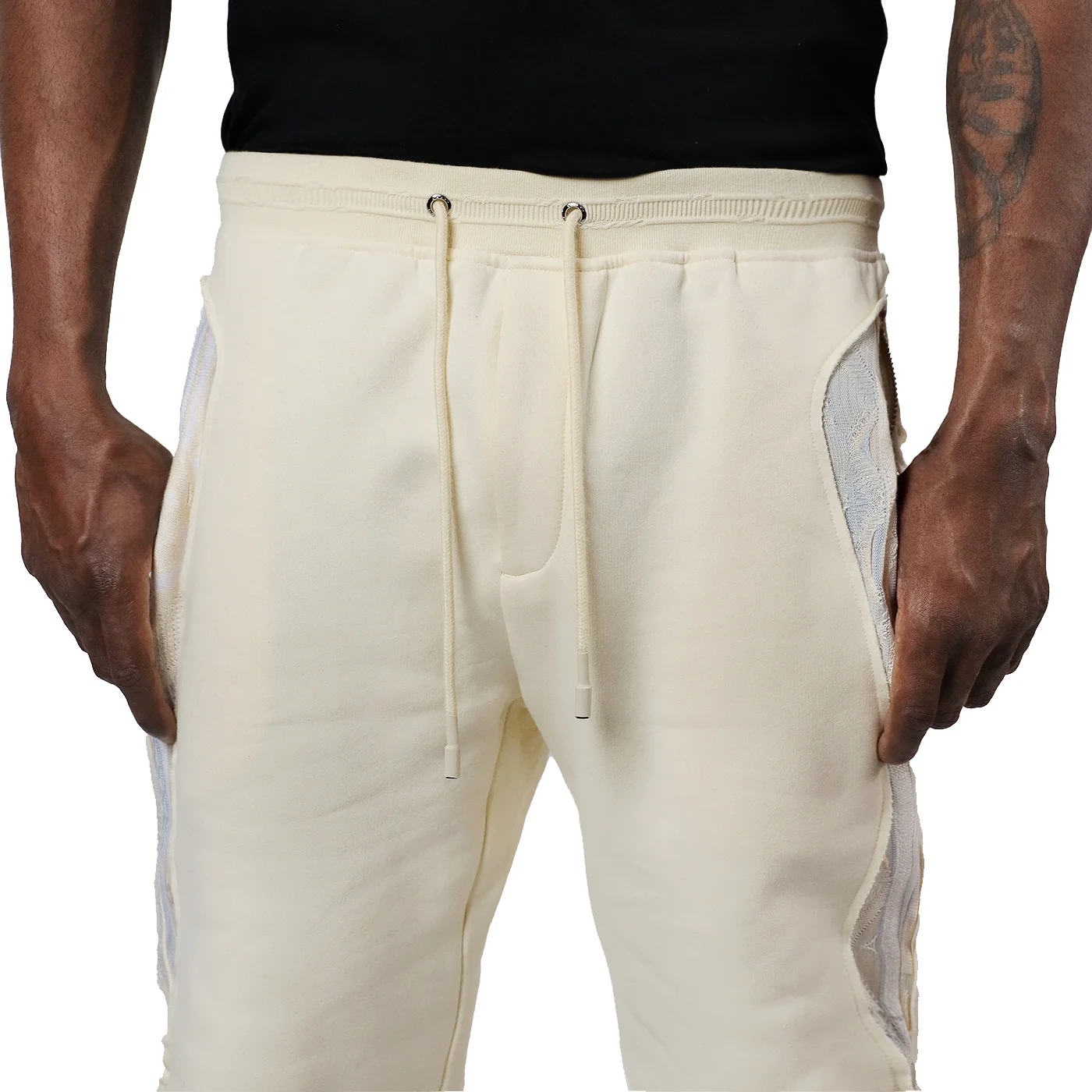 Ivory Mist - Sweater Pieced Fleece Jogger - Image 6