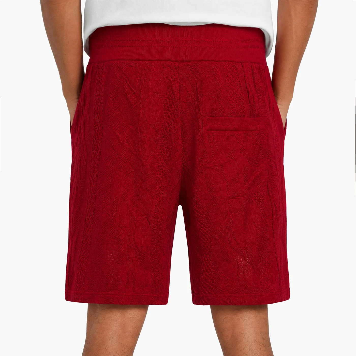 New - COOGI Light Weight Sweater Knit Red Alert Shorts - Image 3