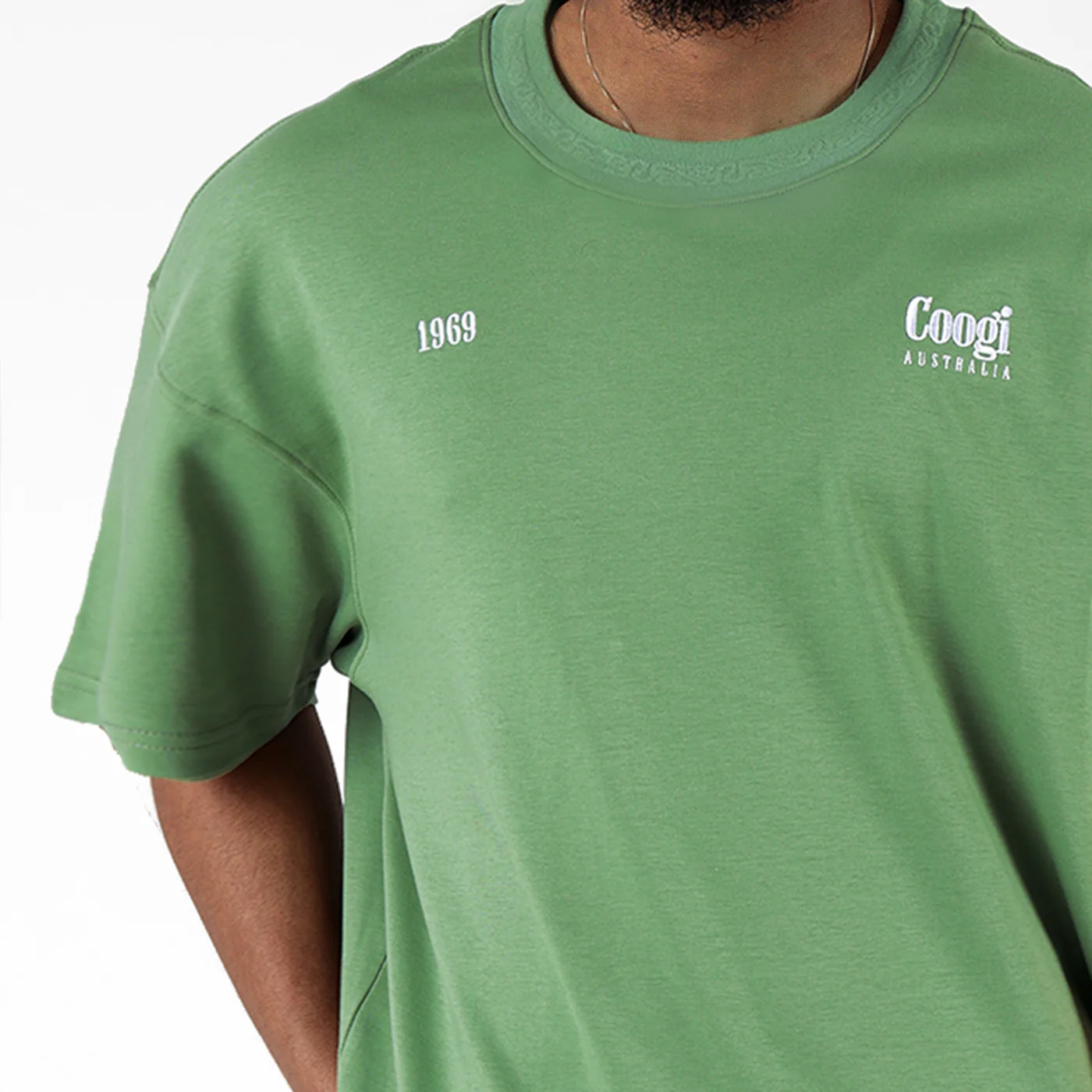 New - COOGI Mask Tee - Oversized - Green - Image 5