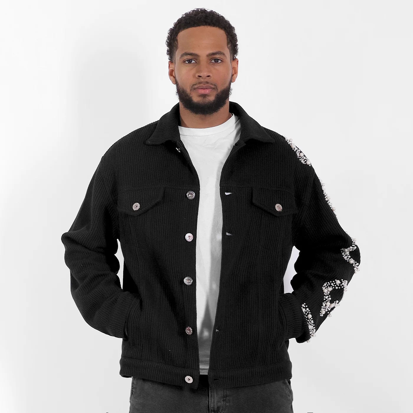 New - COOGI Knit Pearl Jacket - Image 3