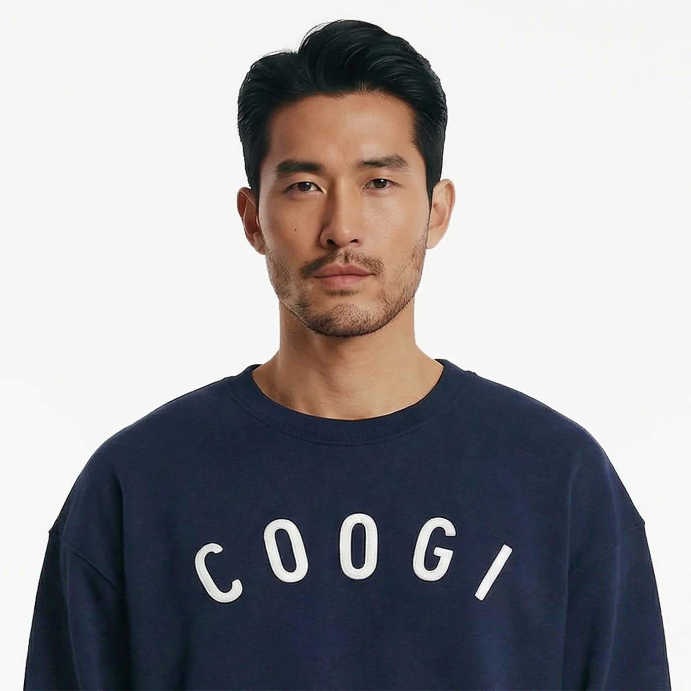 New - COOGI - Statement Crew - Oversized - Navy: COOGI Crown Reserve HeavyLuxe Fleece - Image 3