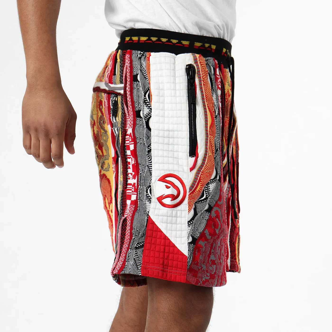 New - COOGI X NBA X Protege - Atlanta Hawks Sweater Knit Basketball Shorts - Image 3