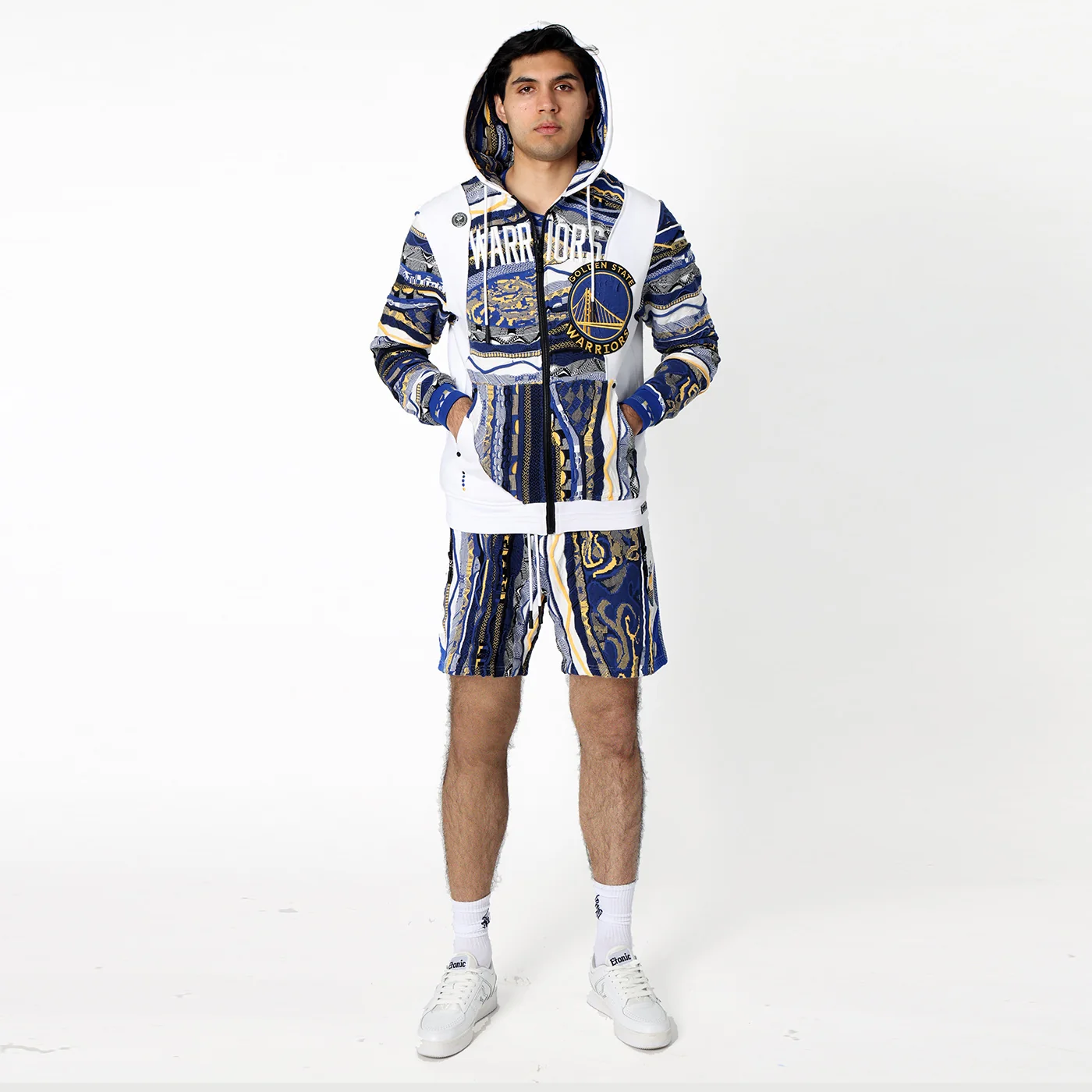 New - COOGI X NBA X Protege - Golden State Warriors Full Zip Hoody - Image 6